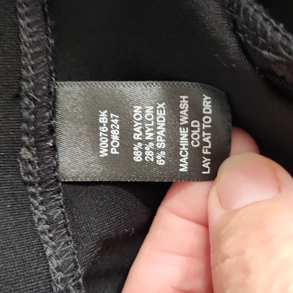 Betabrand W0076-BK Black Straight Leg Classic Dress Yoga Pants - Picture 7 of 7